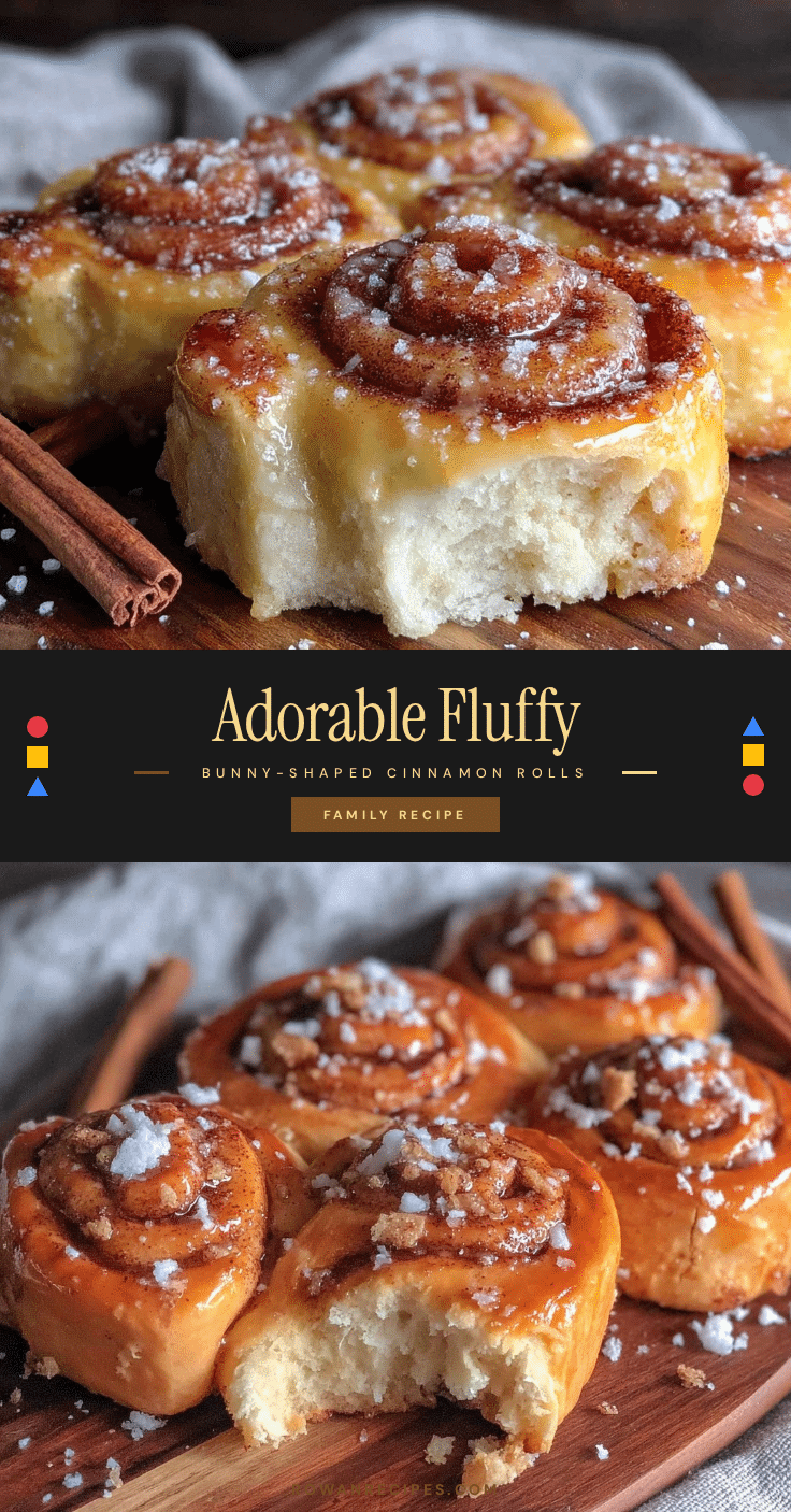 bunny-shaped cinnamon rolls recipe