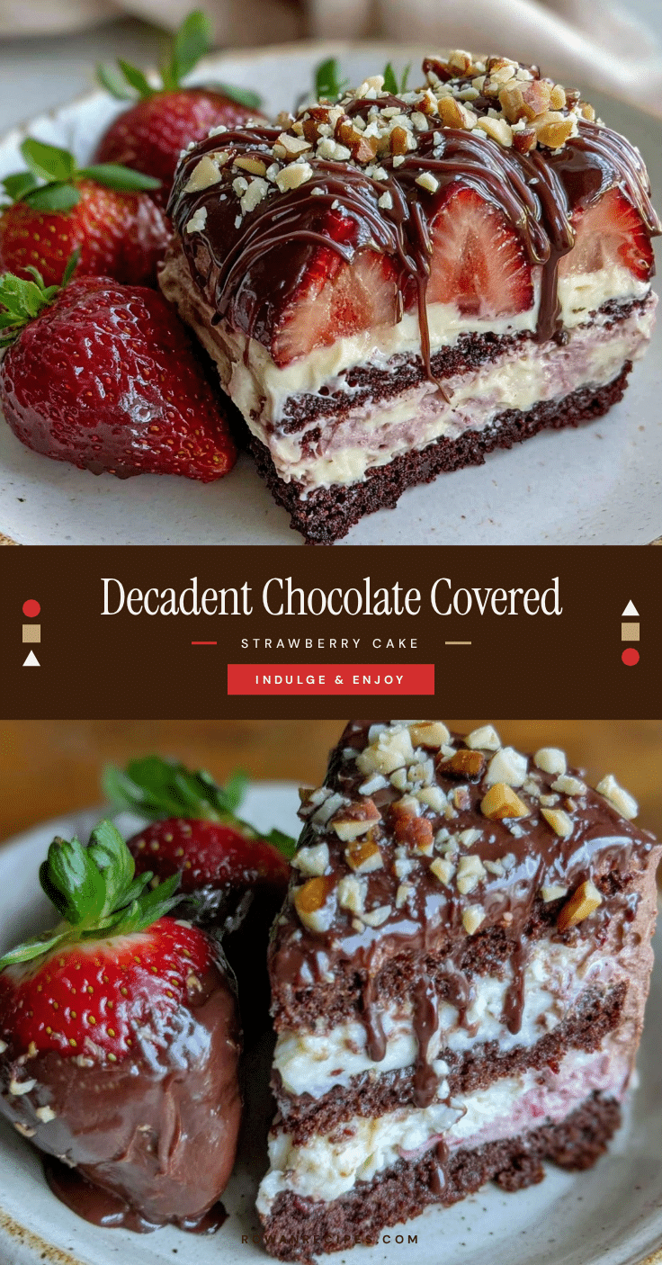 chocolate covered strawberry cake recipe