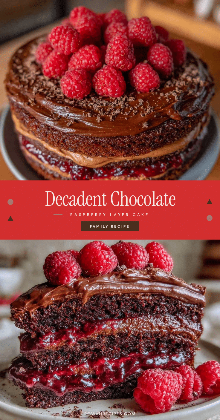 chocolate raspberry layer cake recipe