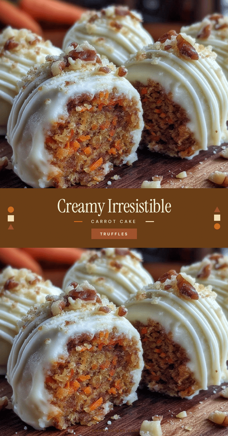 creamy carrot cake truffles recipe