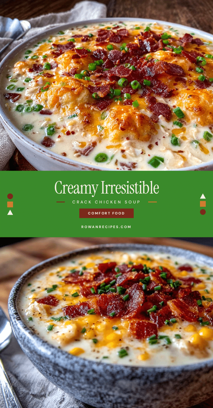 creamy crack chicken soup recipe