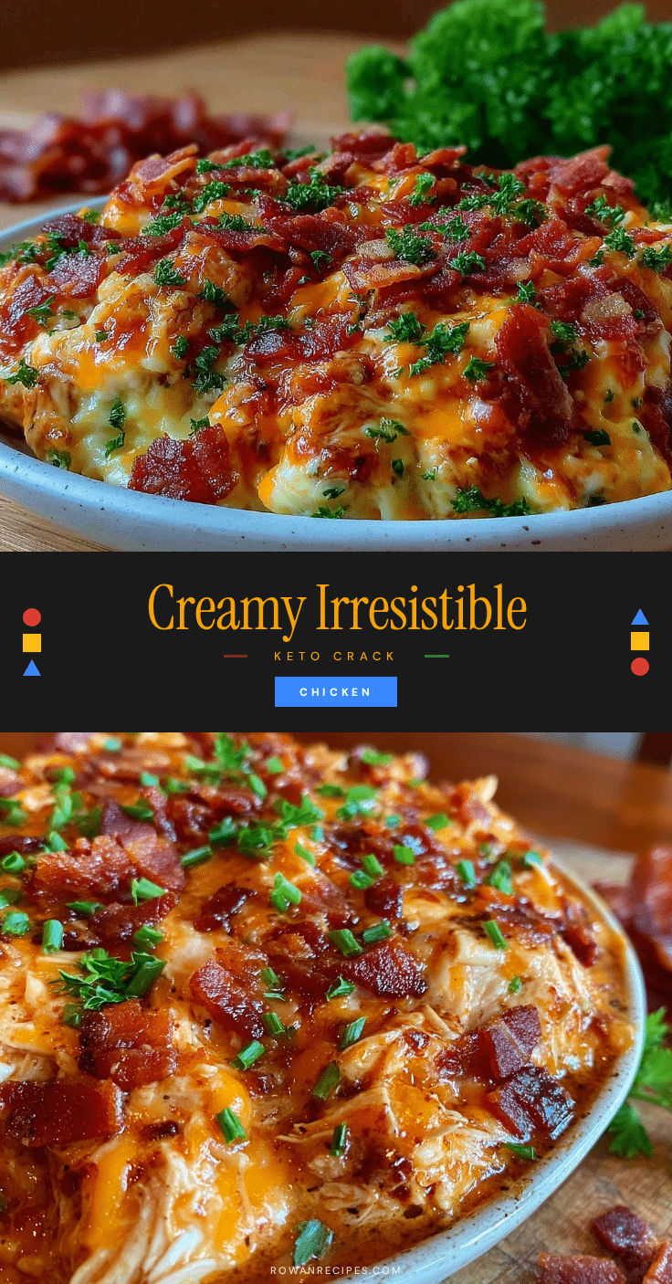 creamy keto crack chicken recipe