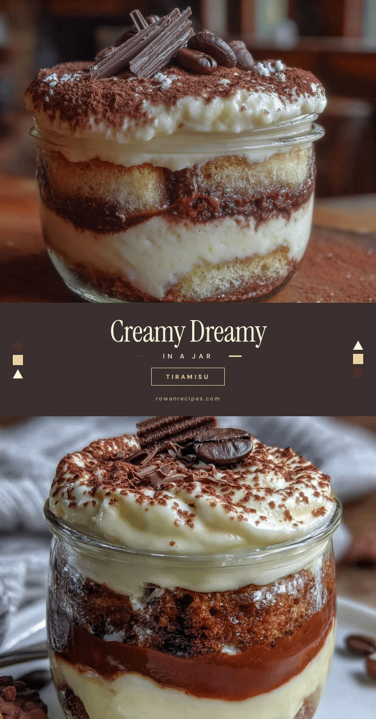 creamy tiramisu in a jar recipe