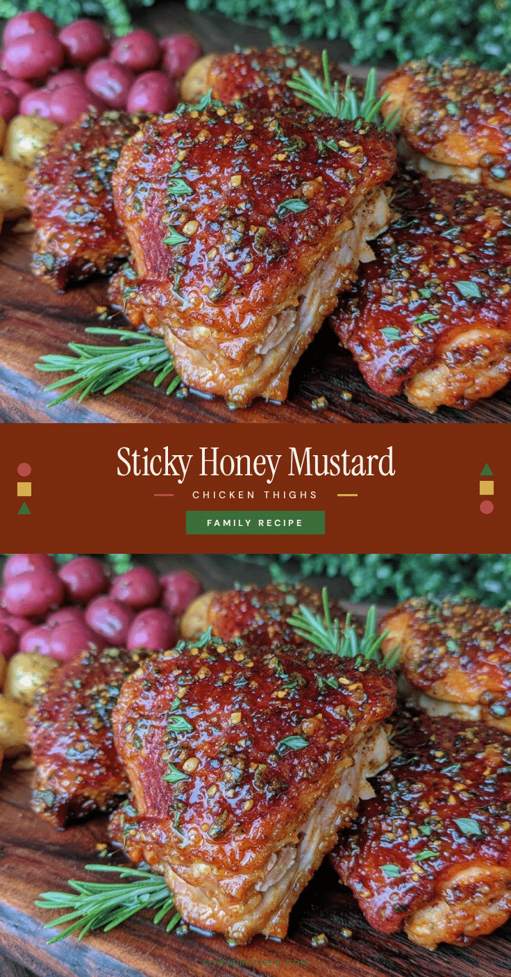 crispy honey mustard chicken thighs recipe