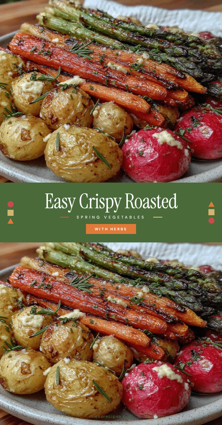 crispy roasted spring vegetables recipe