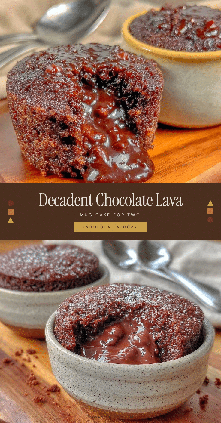 decadent chocolate lava mug cake for two recipe