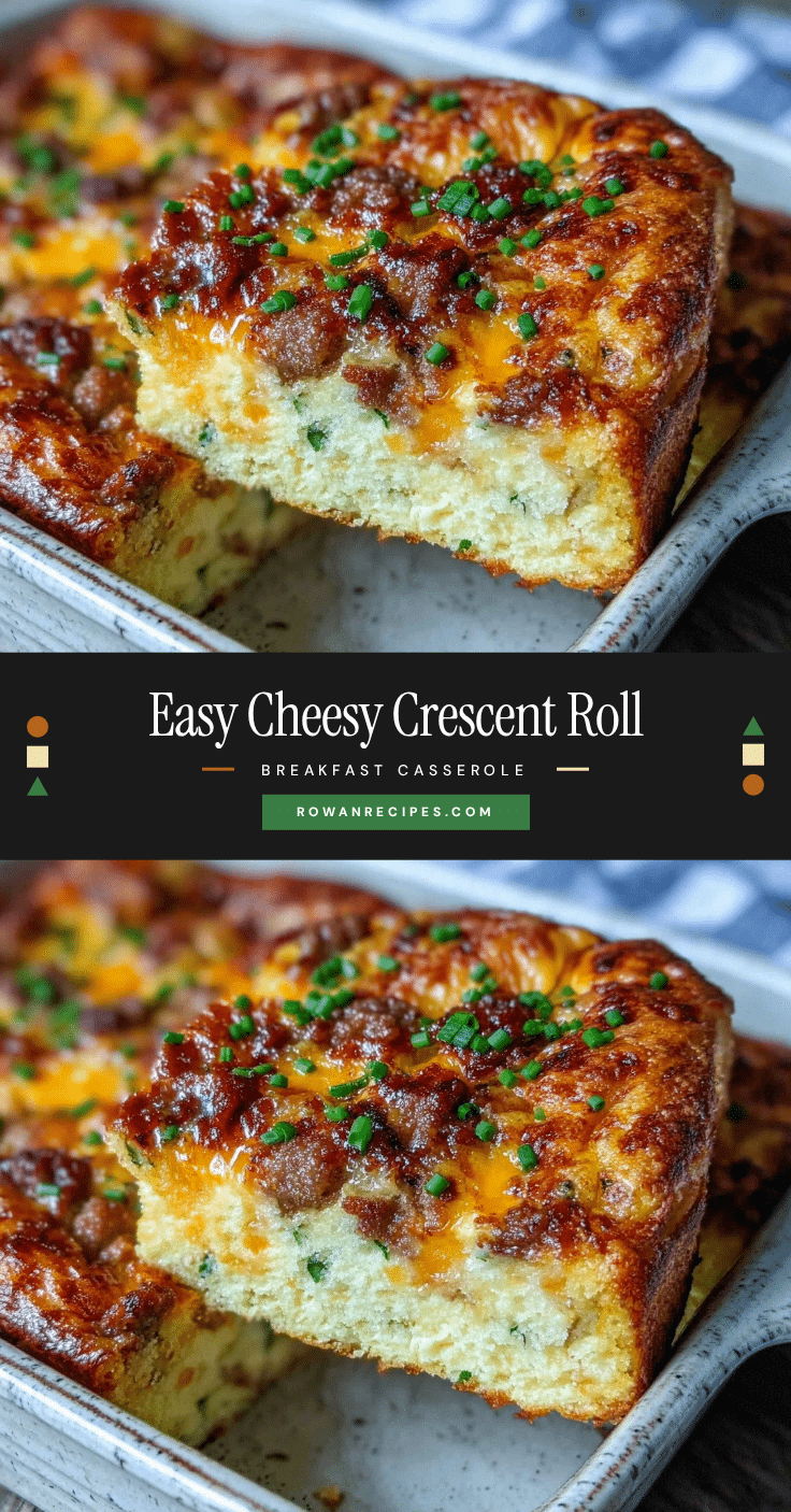 easy cheesy crescent roll breakfast casserole recipe