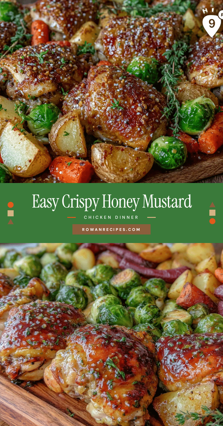 easy crispy sheet pan honey mustard chicken recipe