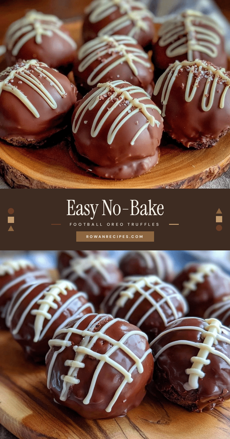 Easy No-Bake Football Oreo Truffles recipe