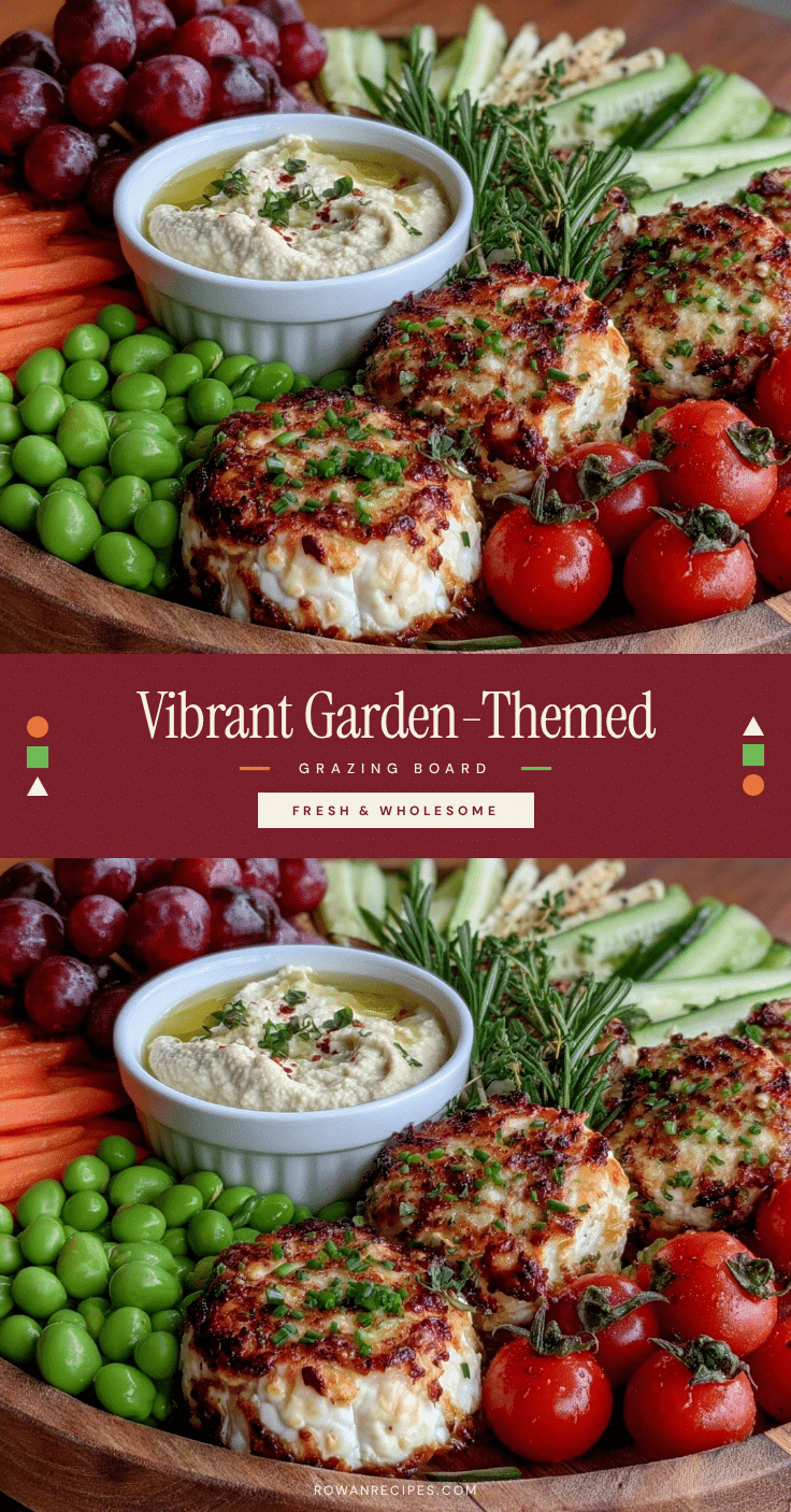 fresh garden-themed grazing board recipe
