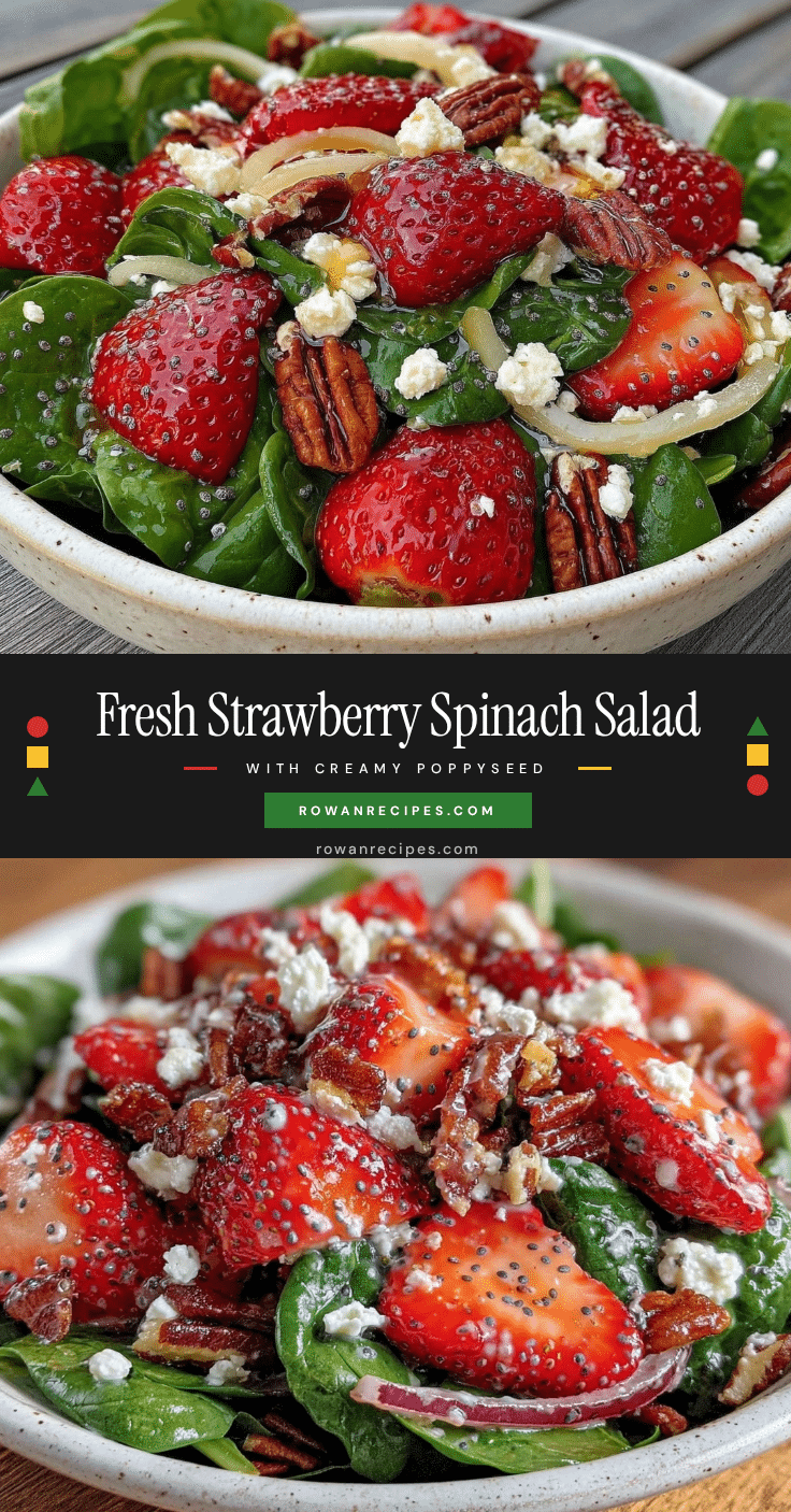 fresh strawberry spinach salad recipe