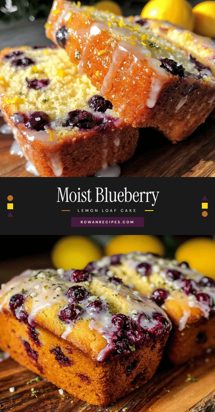 moist blueberry lemon loaf cake recipe