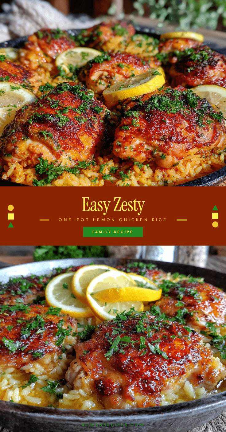 one-pot lemon chicken and rice recipe