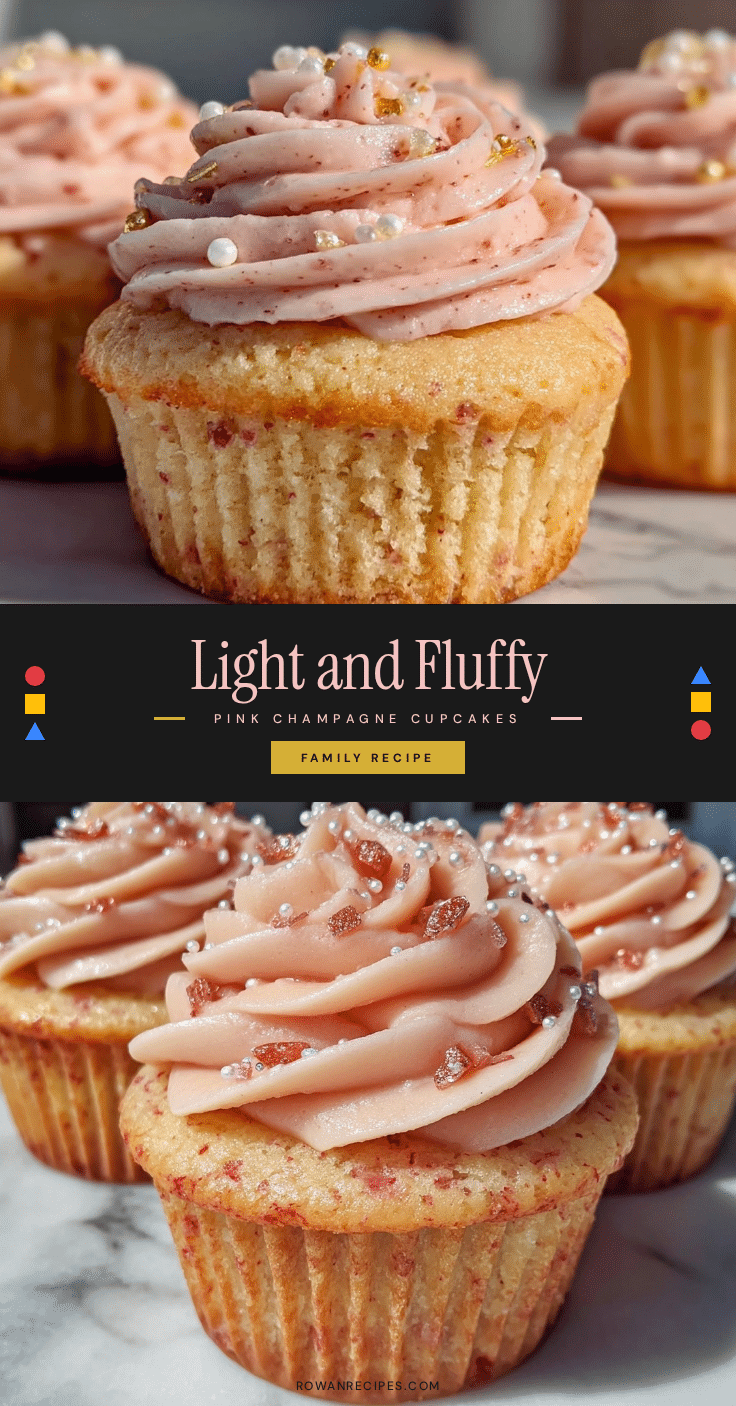 pink champagne cupcakes recipe