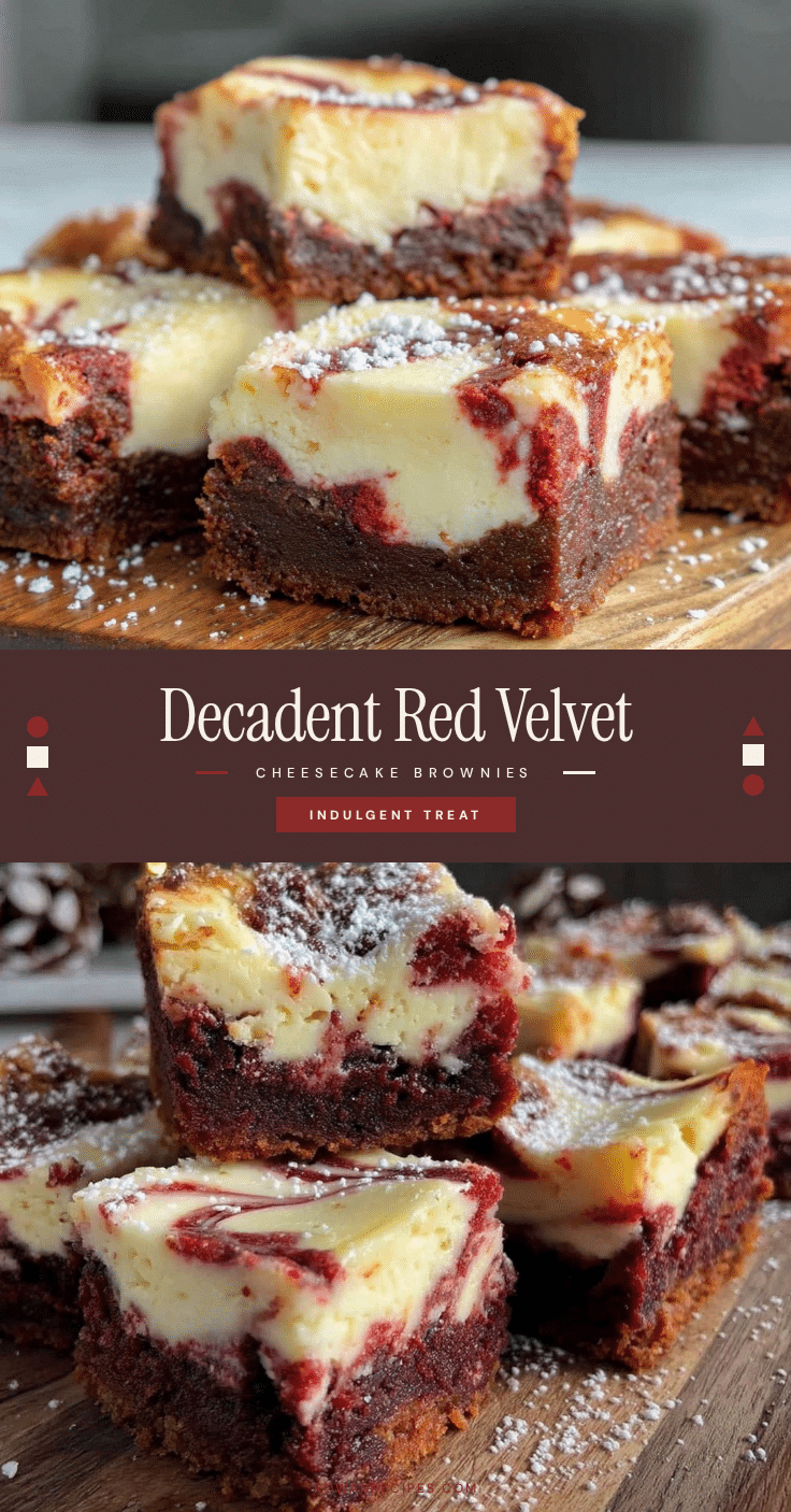 red velvet cheesecake brownies recipe