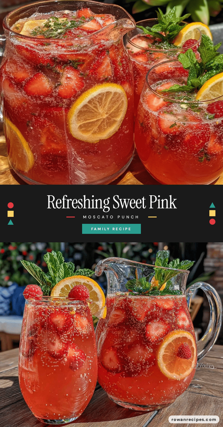 Refreshing Pink Moscato Punch recipe