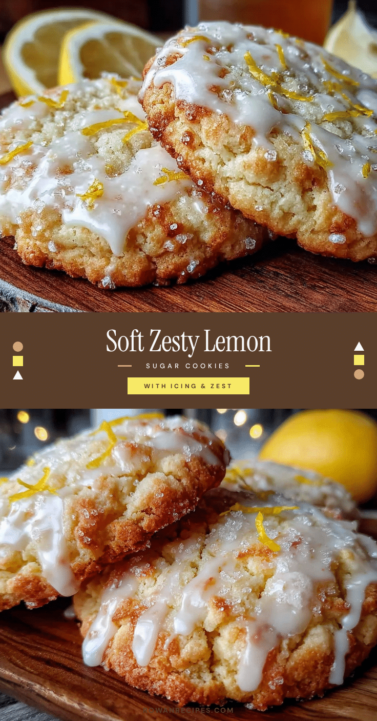 soft lemon sugar cookies recipe