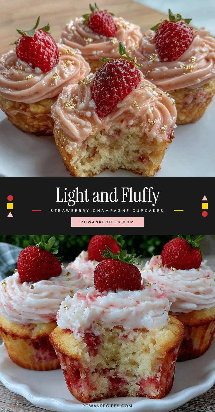 Strawberry Champagne Cupcakes recipe