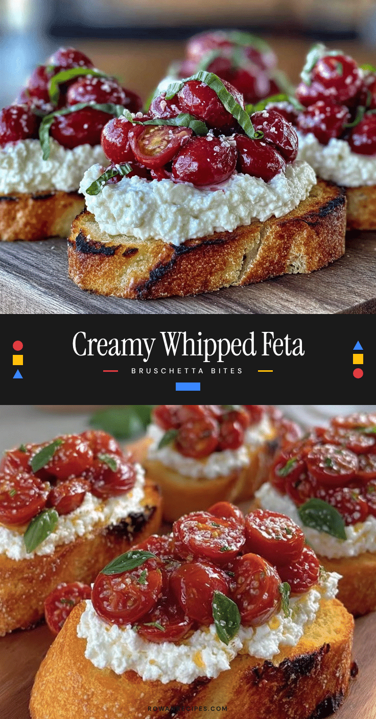 whipped feta bruschetta recipe
