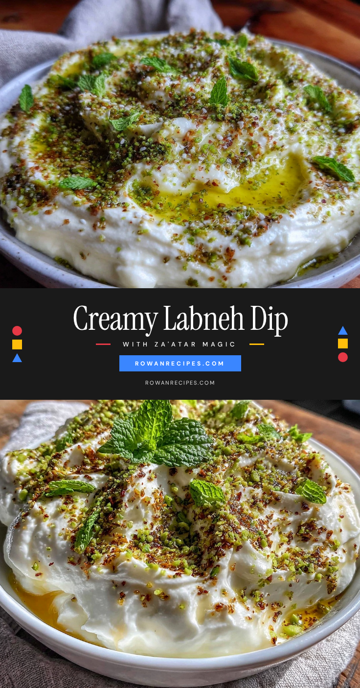 creamy labneh strained yogurt dip with zaatar recipe