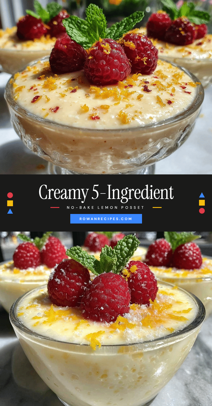 creamy lemon posset recipe