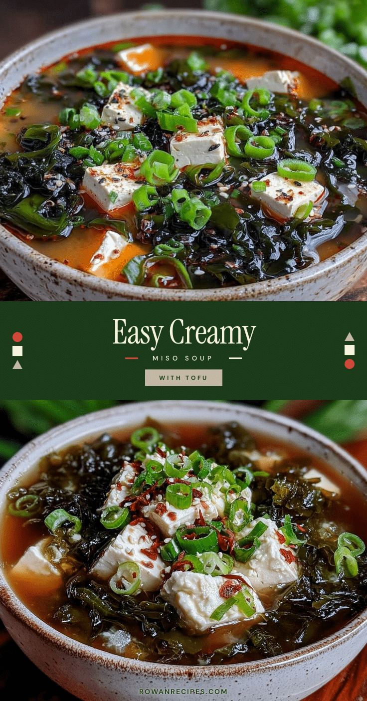 creamy miso soup with tofu recipe