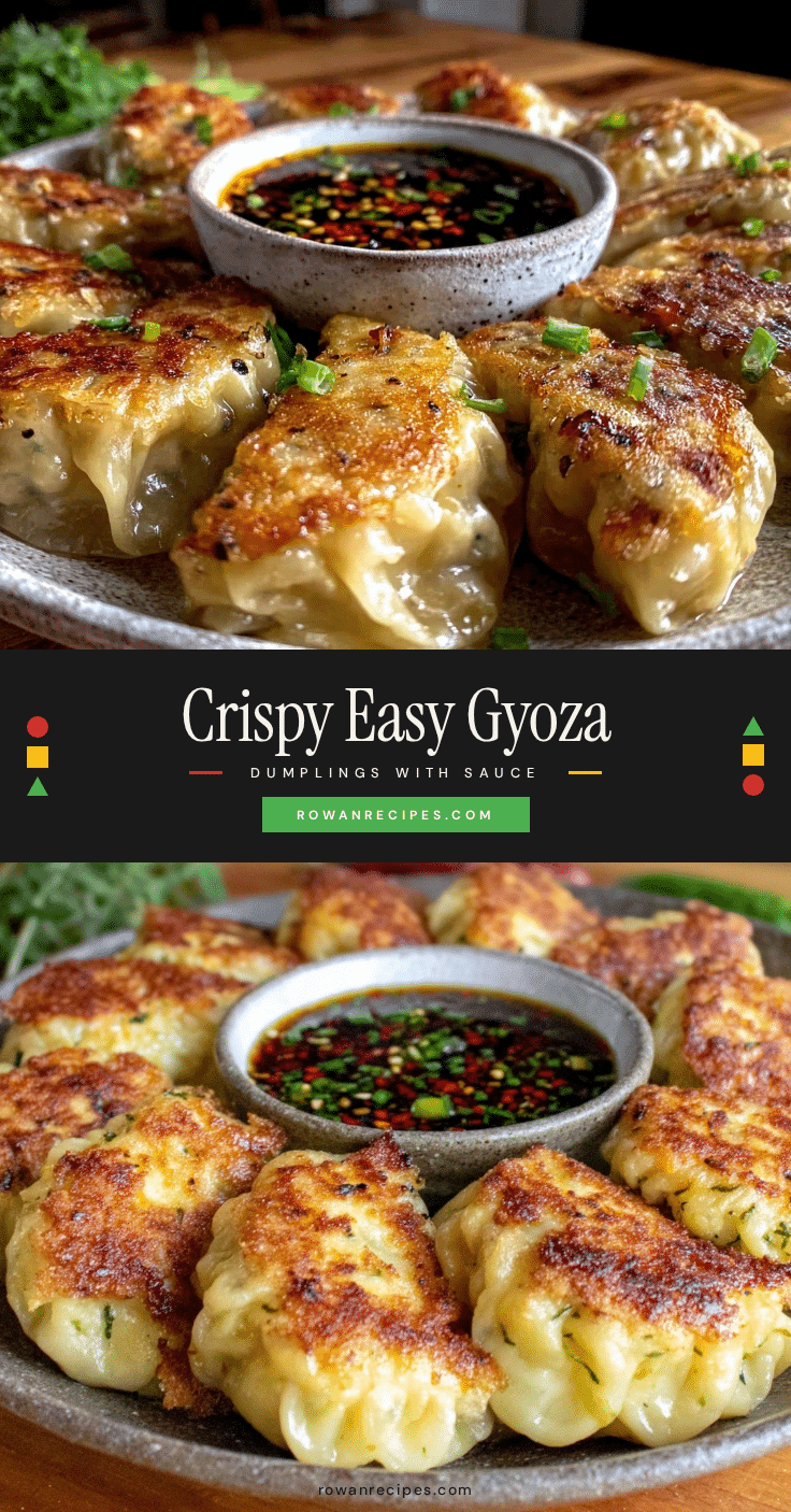 crispy easy gyoza pan-fried dumplings recipe