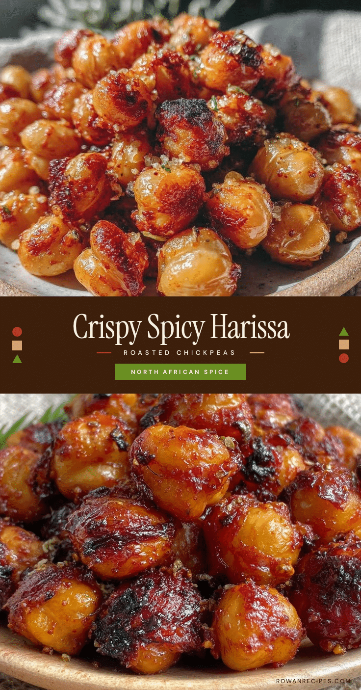 crispy harissa roasted chickpeas recipe