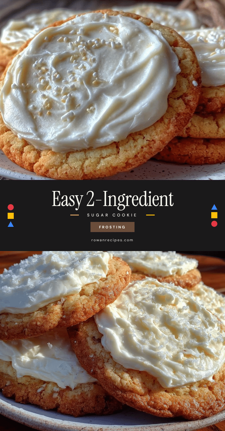 easy 2-ingredient sugar cookie frosting recipe