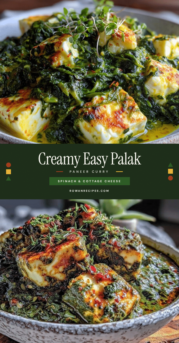 easy creamy palak paneer recipe