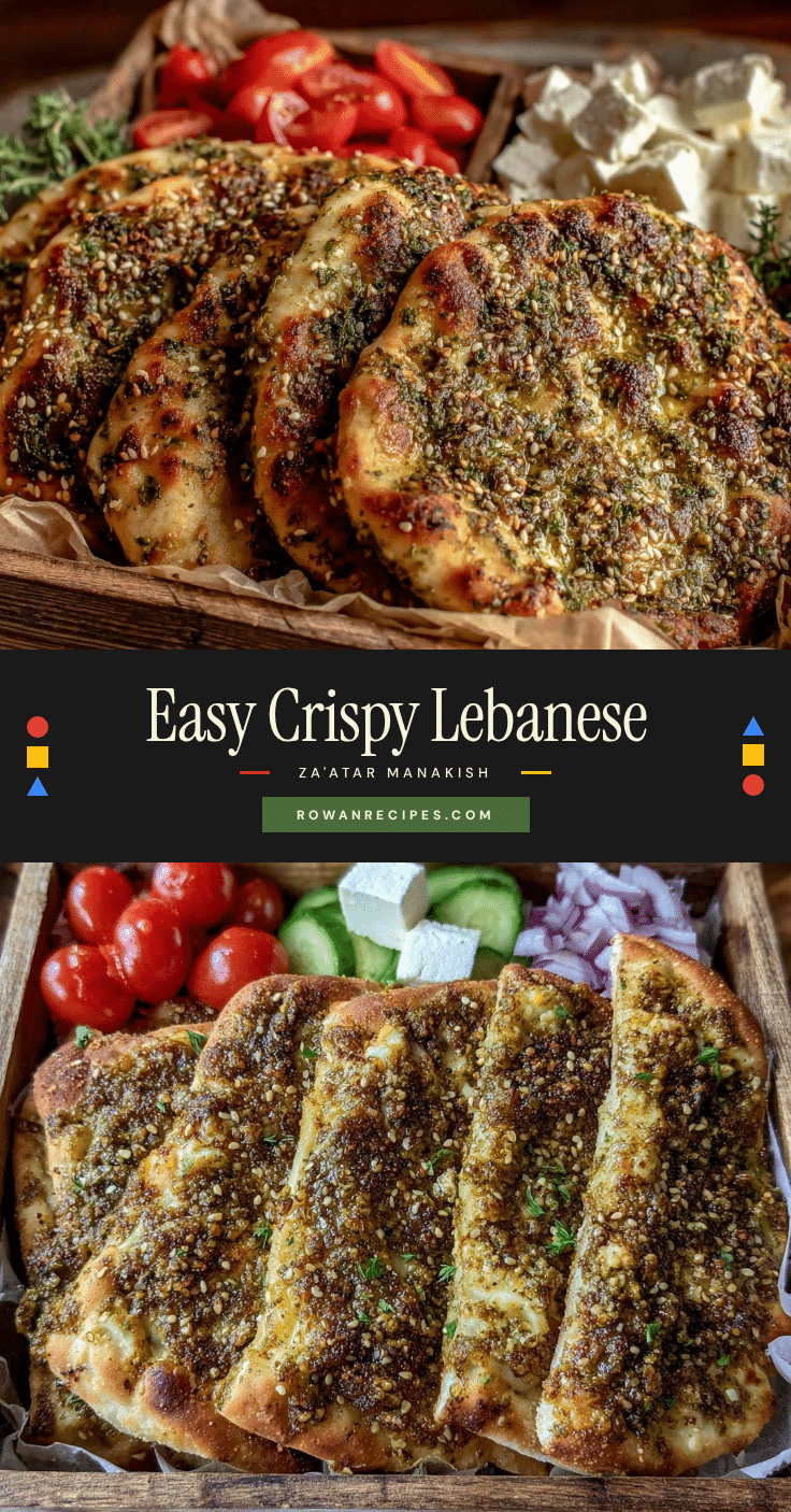 easy crispy lebanese zaatar manakish recipe