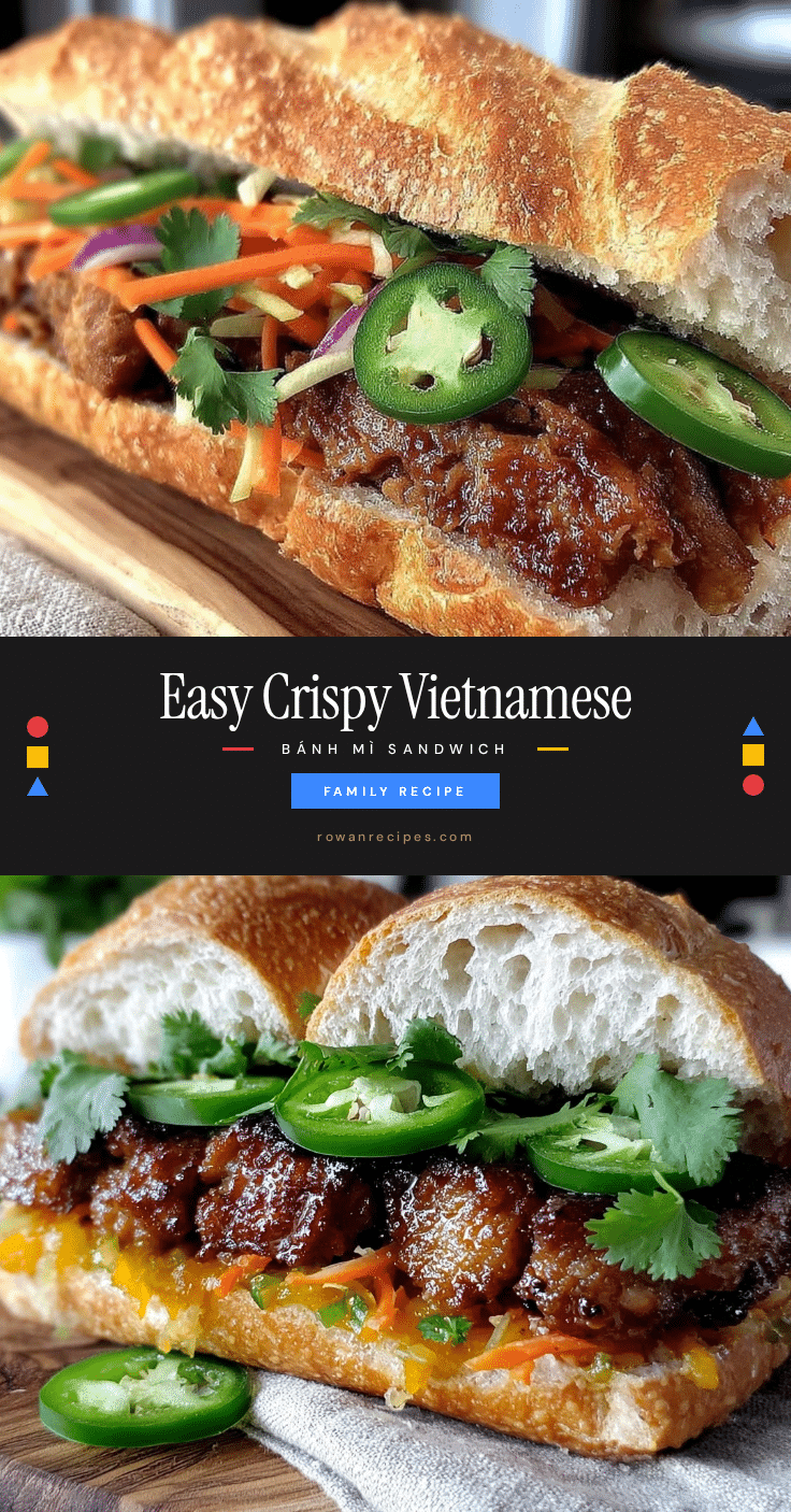 easy crispy vietnamese bánh mì sandwich recipe