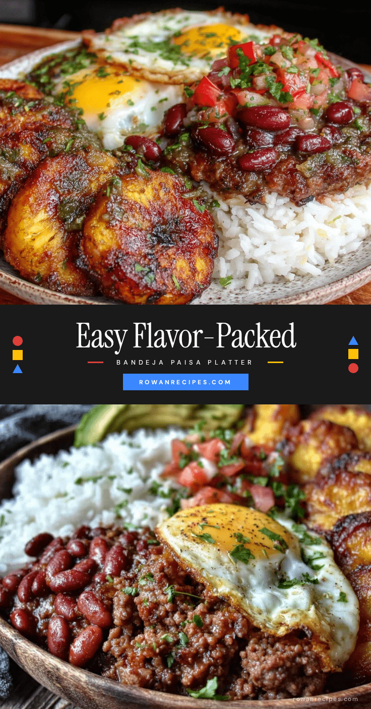 easy flavorful Bandeja Paisa platter recipe