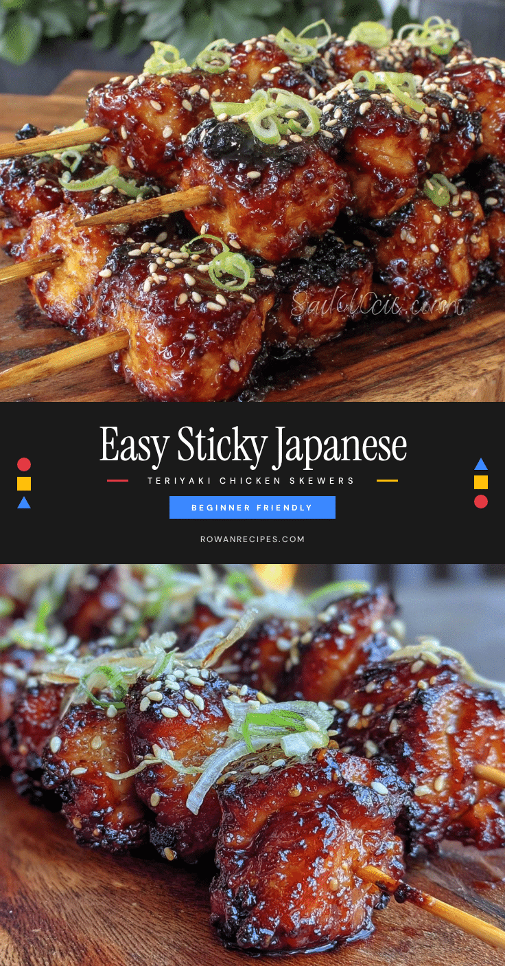 easy Japanese teriyaki chicken skewers recipe