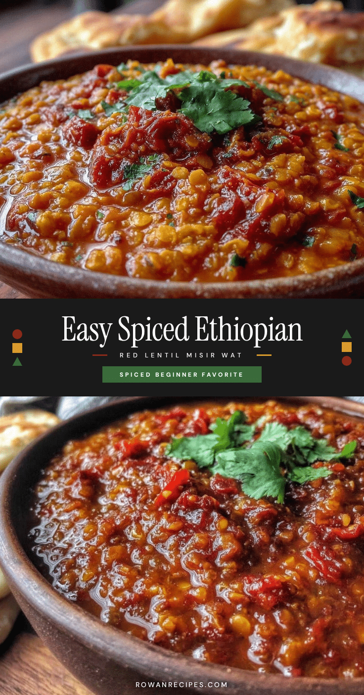 Ethiopian red lentil misir wat recipe