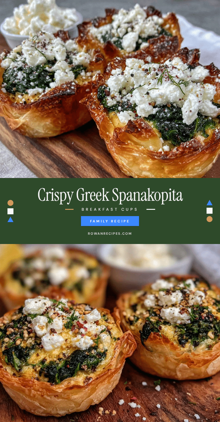 Greek spanakopita breakfast cups recipe