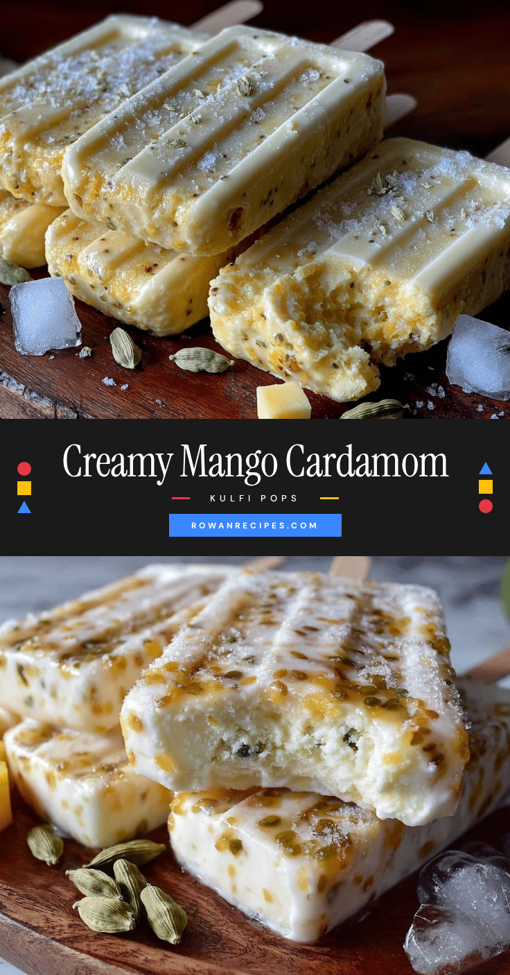 Indian Kulfi Mango Cardamom Pops recipe