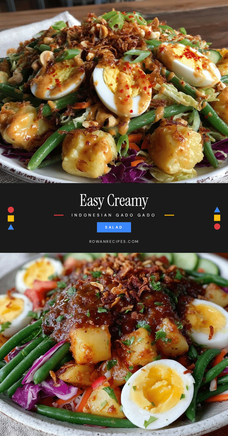 Indonesian Gado Gado Peanut Sauce Salad recipe