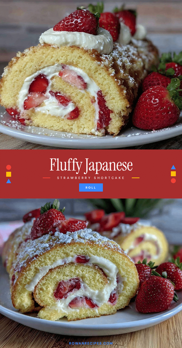 Japanese strawberry shortcake roll recipe