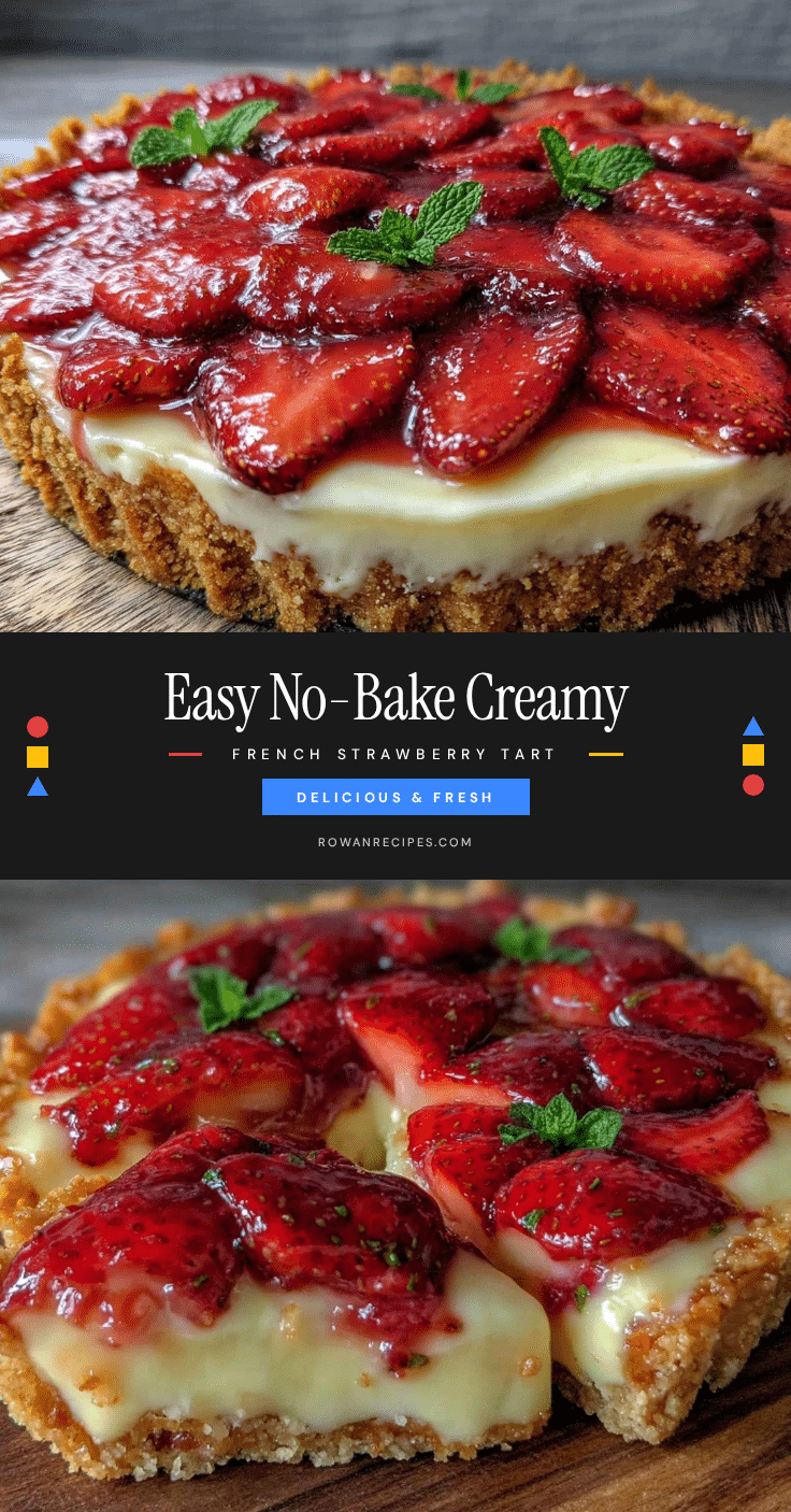 no-bake french strawberry tart recipe