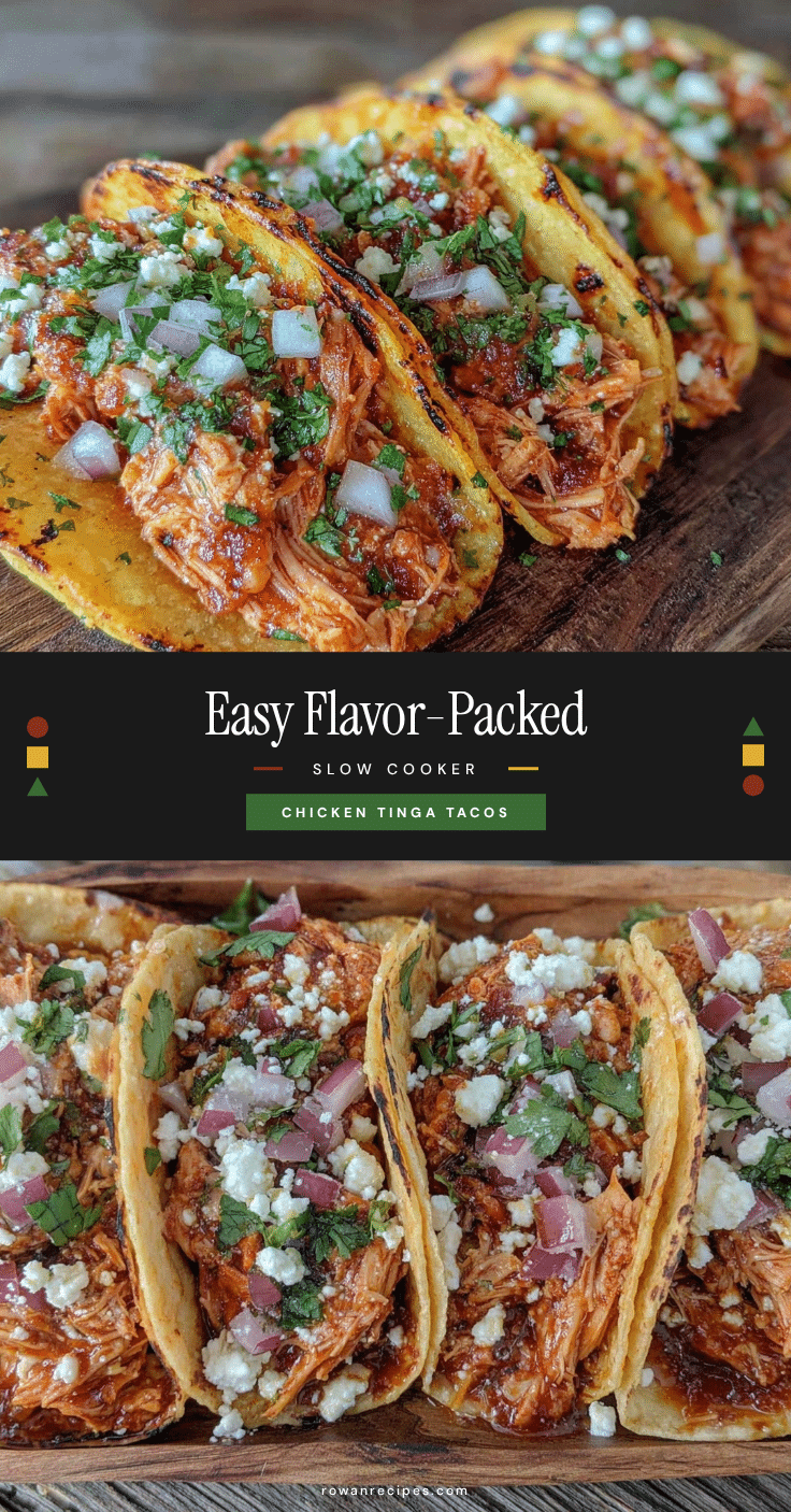 slow cooker chicken tinga tacos recipe