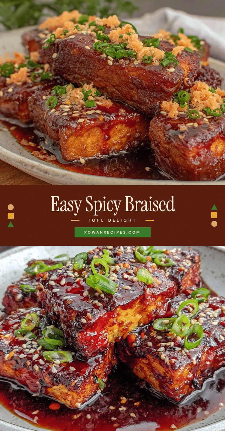 spicy dubu jorim braised tofu recipe