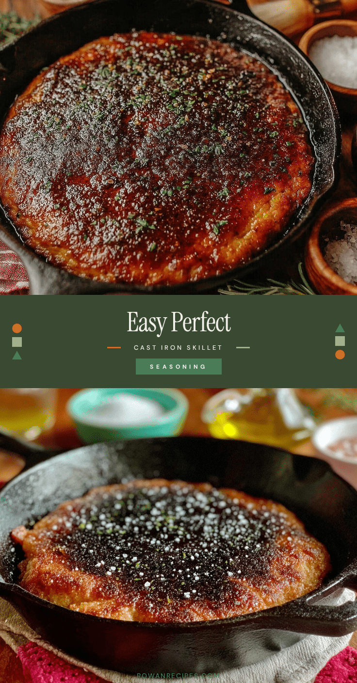 cast iron skillet seasoning recipe