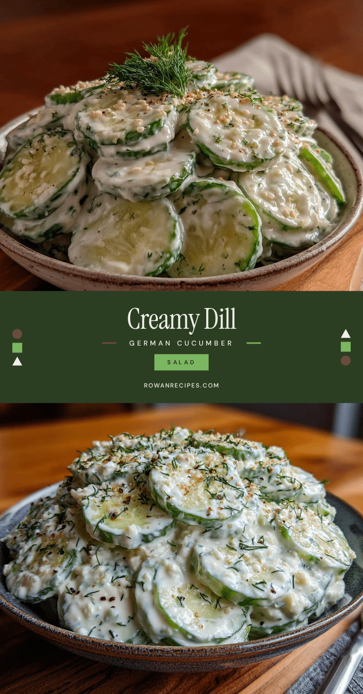 creamy german cucumber salad recipe