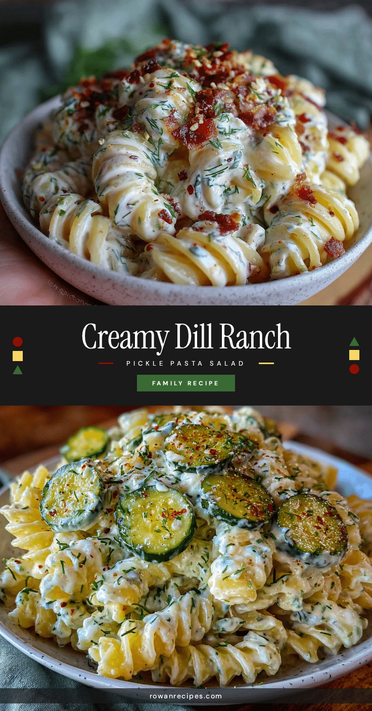 creamy pickle pasta salad recipe