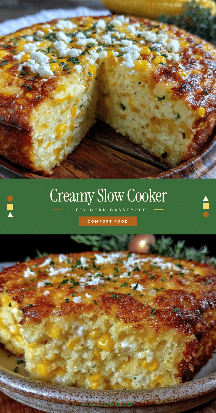 creamy slow cooker corn casserole recipe