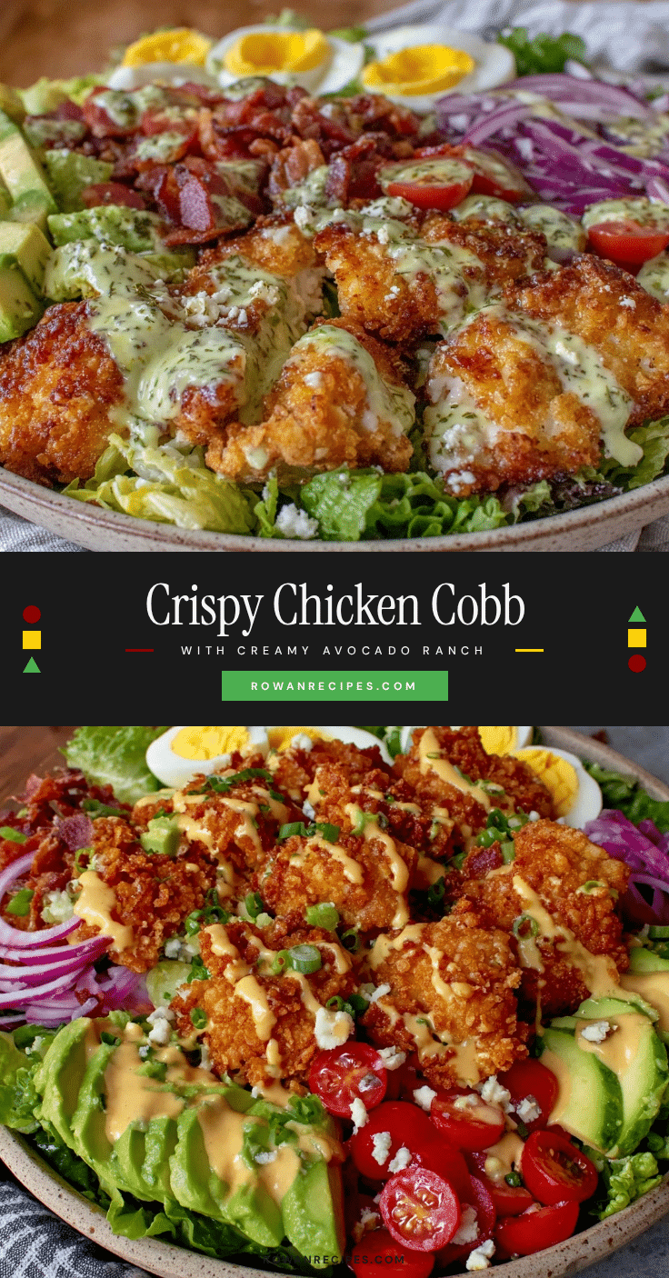 crispy chicken Cobb salad recipe