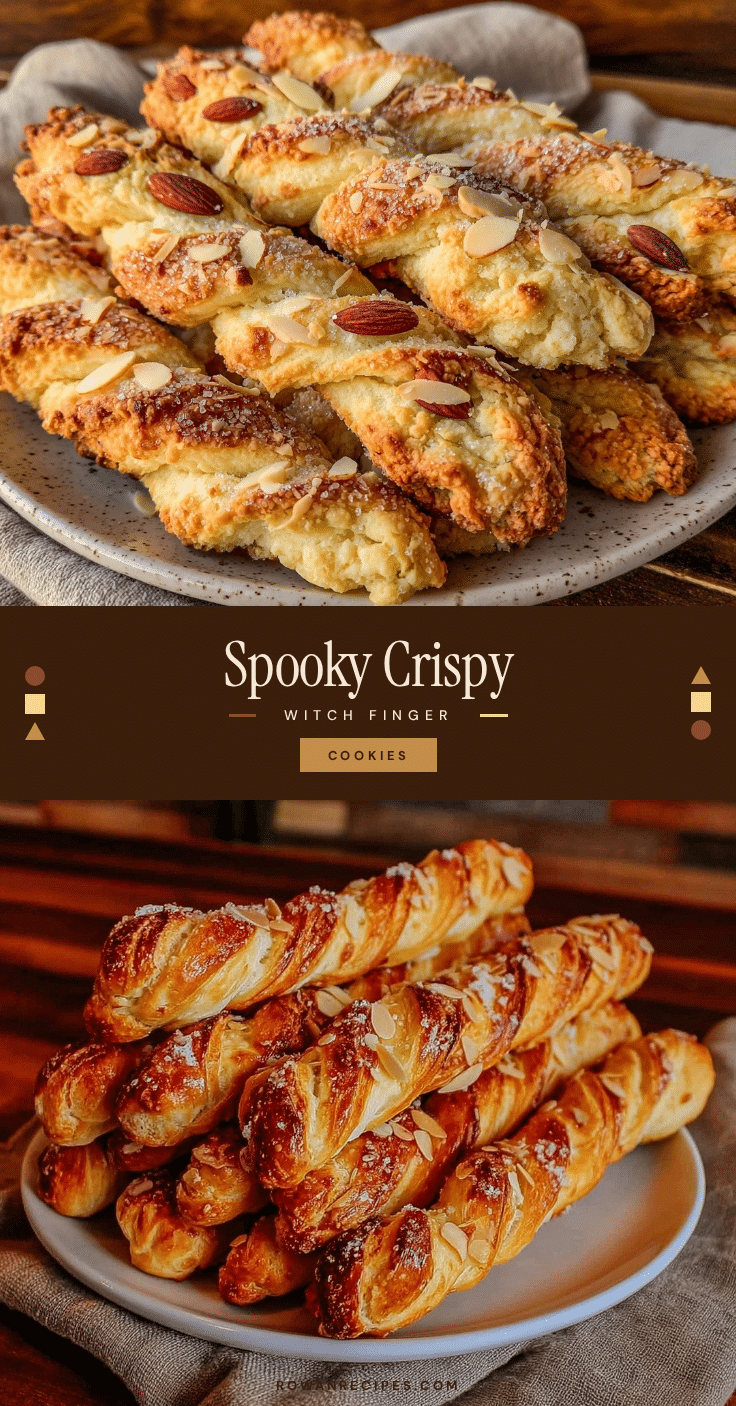 crispy witch finger breadstick cookies recipe