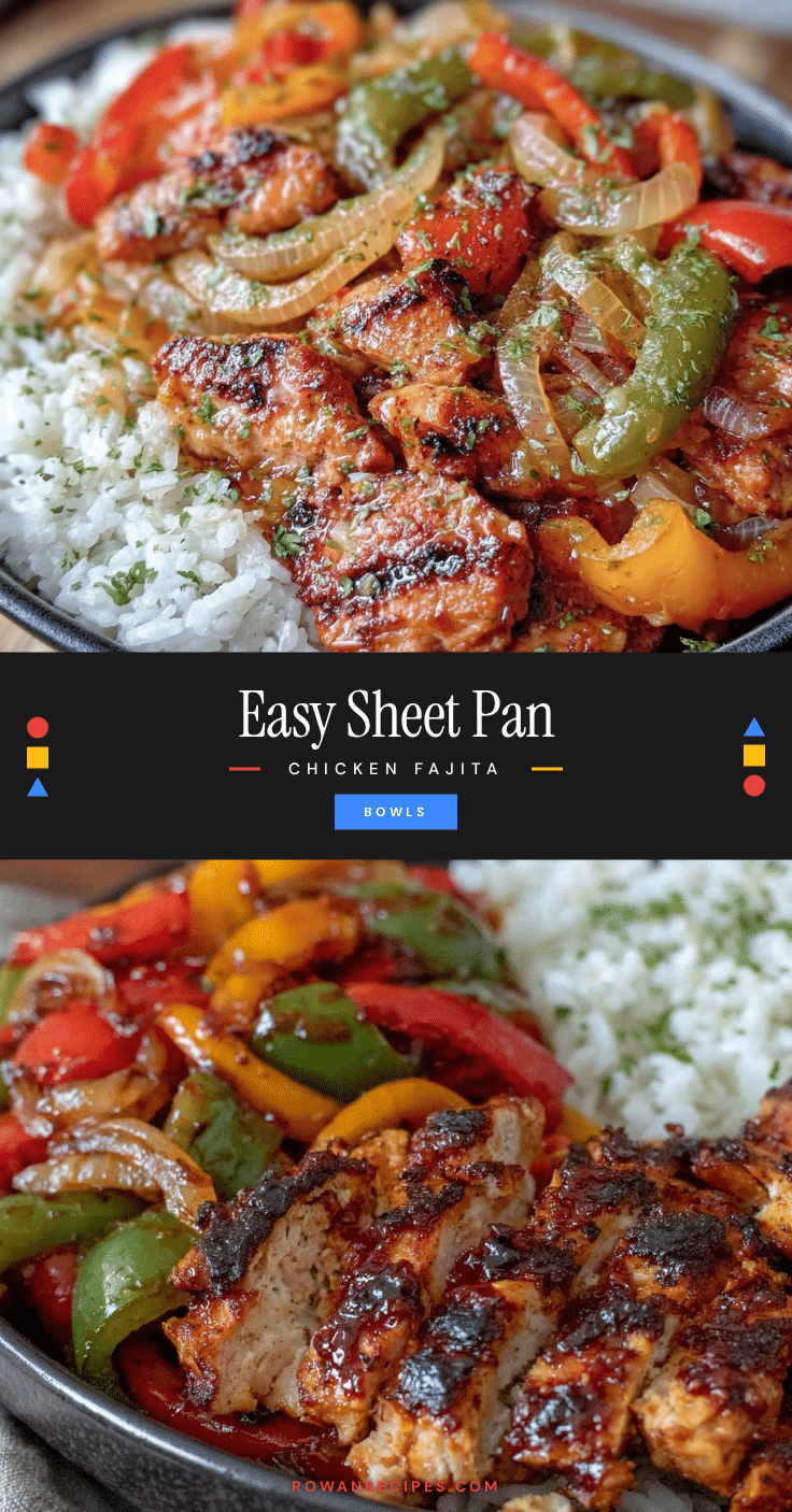 easy sheet pan fajita bowls recipe