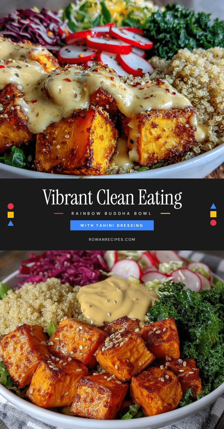 Fresh Clean Eating Rainbow Buddha Bowl recipe